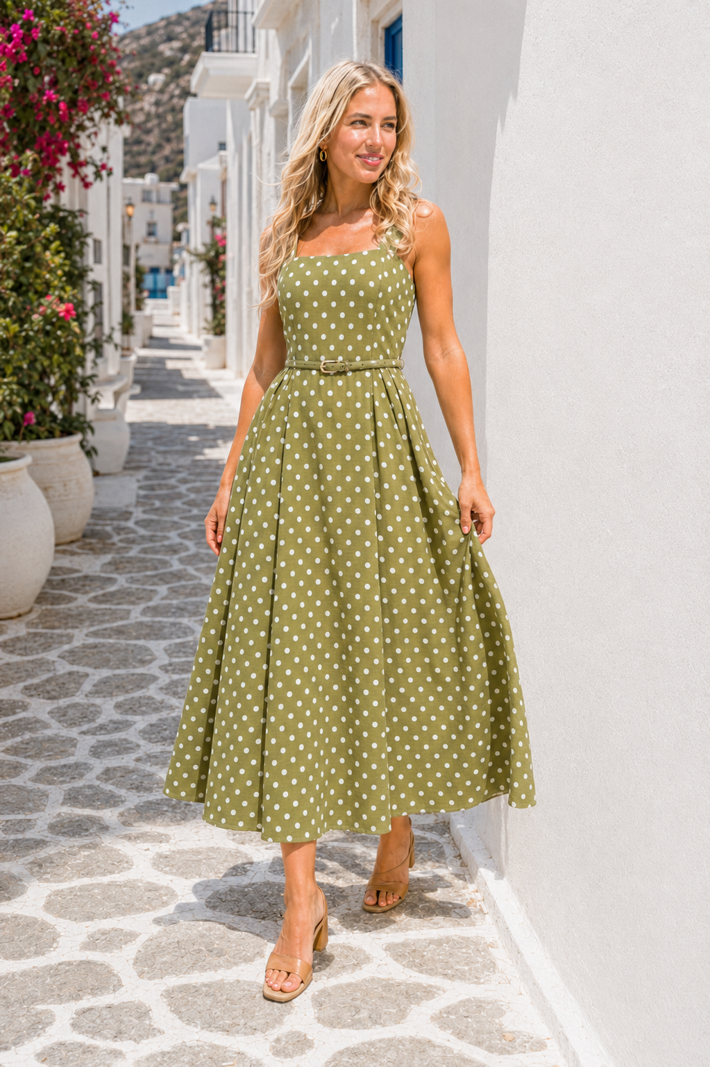 Zahara | Vestido de Lunares Amarillo