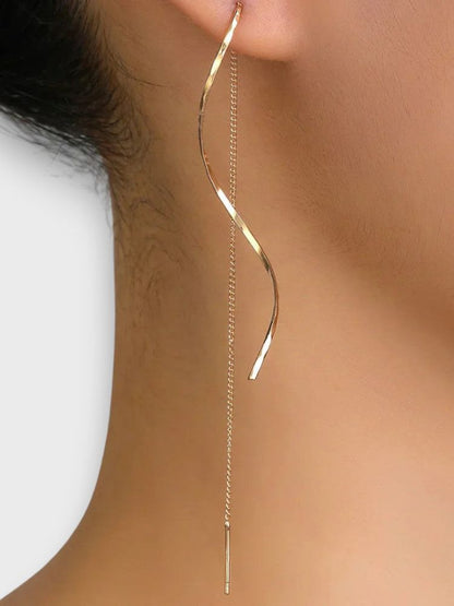 Pendientes largos espiral