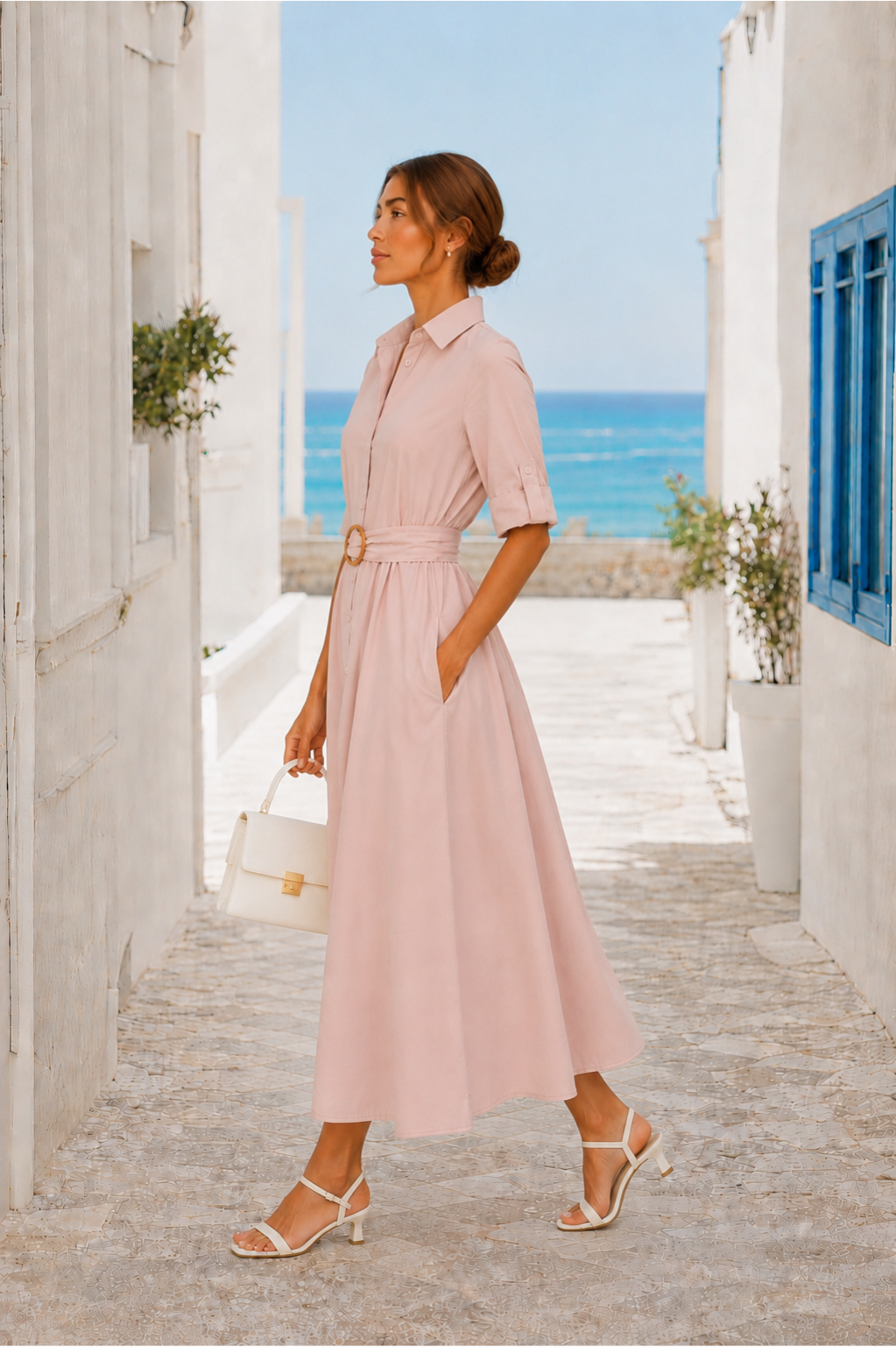 Amalfi | Vestido Camisero de Algodón