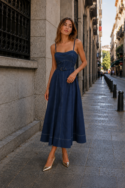 Jara | Vestido Vaquero Midi
