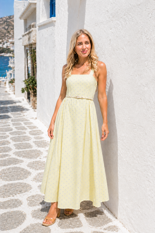 Zahara | Vestido de Lunares Verde