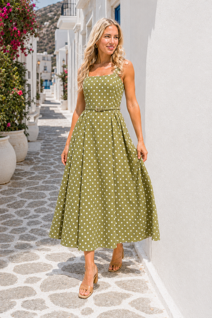Zahara | Vestido de Lunares Amarillo