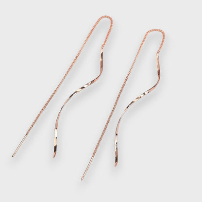Pendientes largos espiral