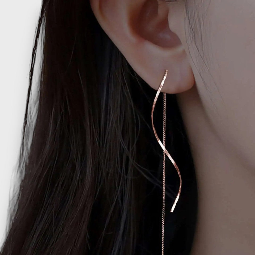Pendientes largos espiral