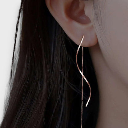 Pendientes largos espiral