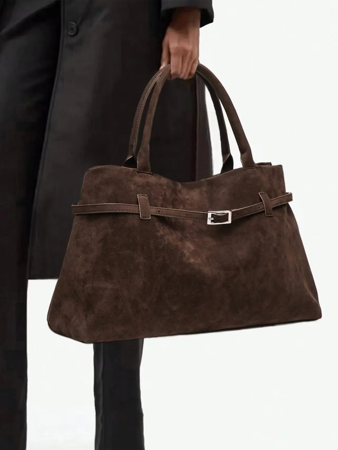 Bolso tote marrón