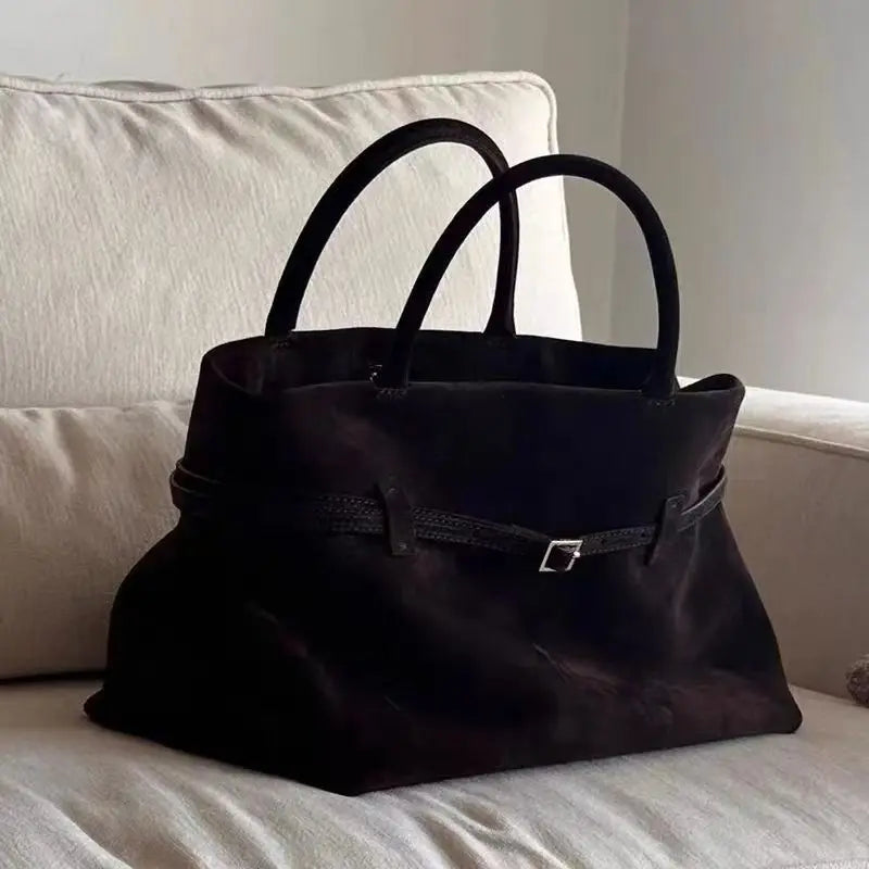Bolso tote marrón