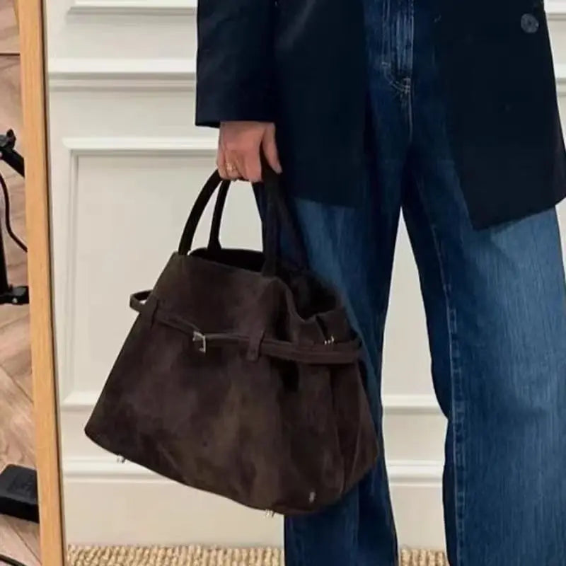 Bolso tote marrón