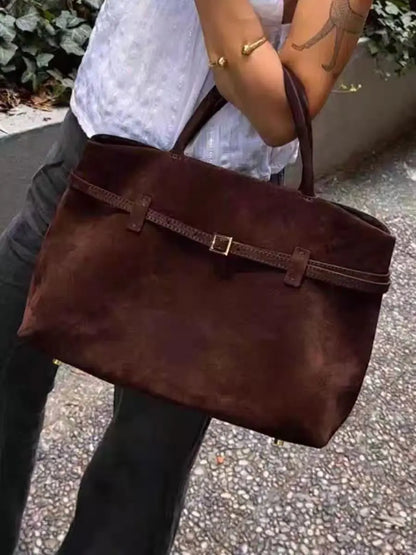 Bolso tote marrón