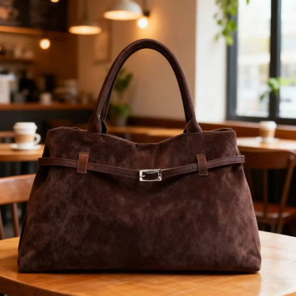 Bolso tote marrón