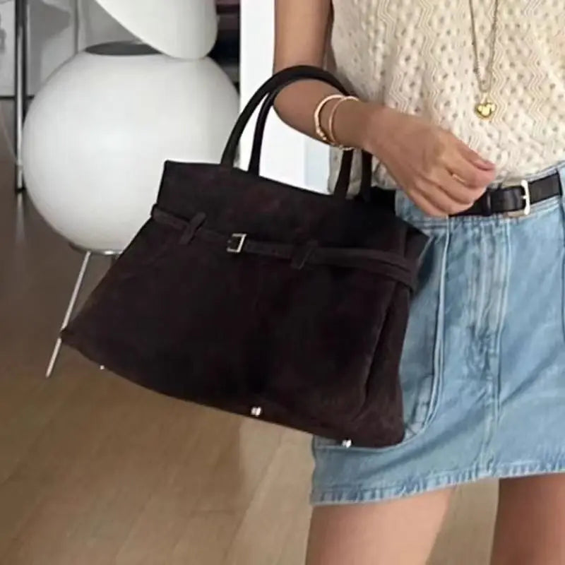Bolso tote marrón