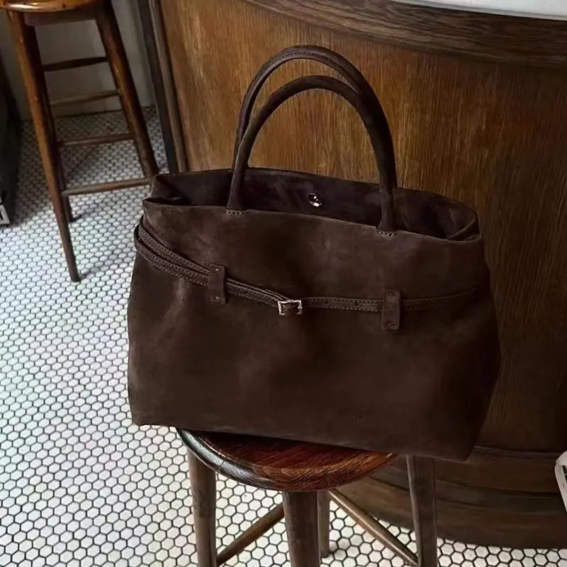 Bolso tote marrón