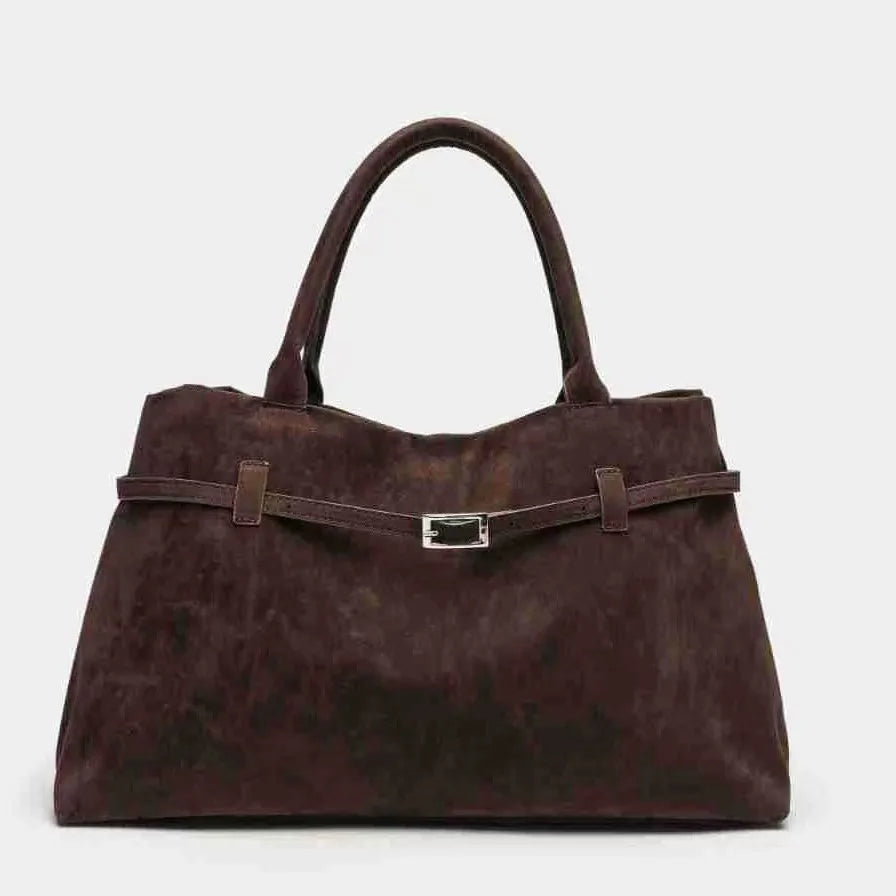 Bolso tote marrón